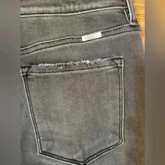KanCan Women's High Rise Gray Jeans - Picture 7 of 11
